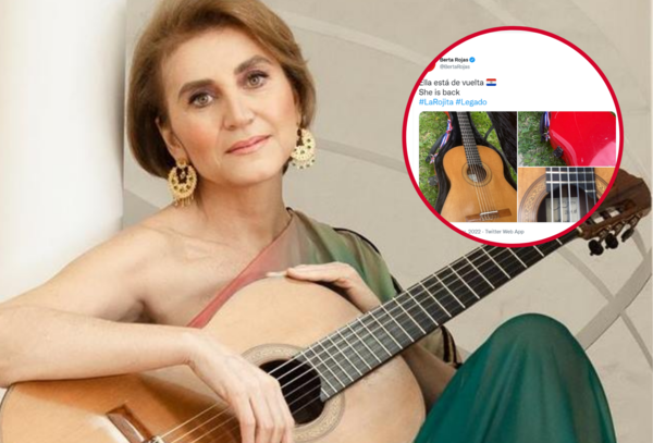 Berta Rojas recuperó a "La Rojita", su guitarra que había sido robada - Megacadena — Últimas Noticias de Paraguay