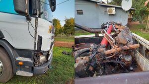 Motociclista muere atropellado por camión y acompañante queda herida