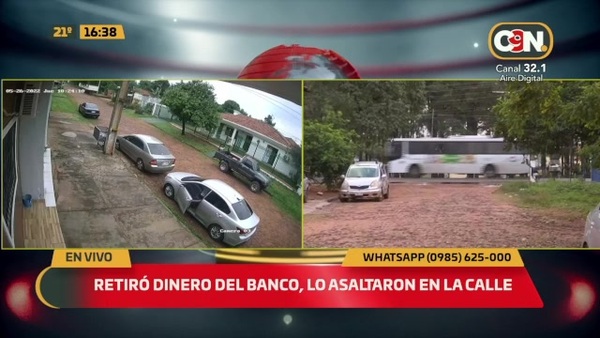 Retiró dinero del banco, lo asaltaron en la calle - C9N