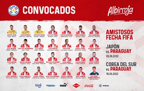 Paraguay con plantel completo para la gira Asiática | OnLivePy