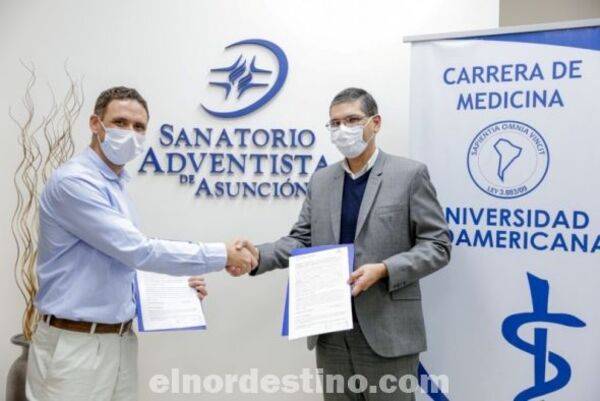 Universidad Sudamericana y Sanatorio Adventista de Asunción suscriben convenio que regula actividades docentes asistenciales