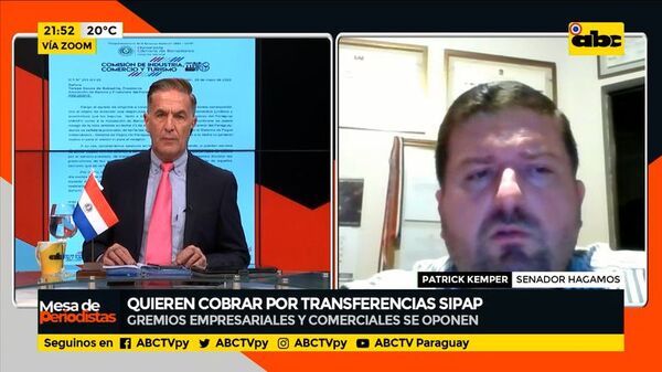 Transferencias SIPAP: Comisión de Industria del Senado convocará a representantes de bancos - Mesa de Periodistas - ABC Color