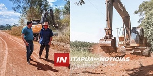 CONTINUAN TRABAJOS DE MANTENIMIENTO SOBRE CAMINOS RURALES EN CARMEN DEL PARANÁ