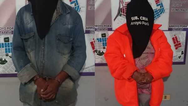 Detienen a pareja por sup. abuso de una niña de 10 años en Cambyretá.