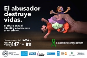 Acto por el Día nacional de lucha contra el abuso sexual y toda forma de violencia hacia niñas, niños y adolescentes - Paraguay Informa