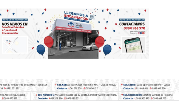 Tiendas Maquicenter llegó a Encarnación