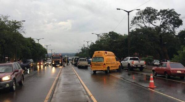 Crónica / Feroz accidente rutero entre siete vehículos, pero sin ningún herido