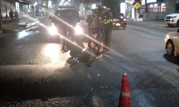 Caminera fue arrollado por conductor que se dio a la fuga