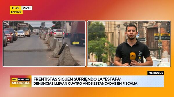 Frentistas siguen sufriendo la “estafa del metrobús” - ABC Noticias - ABC Color