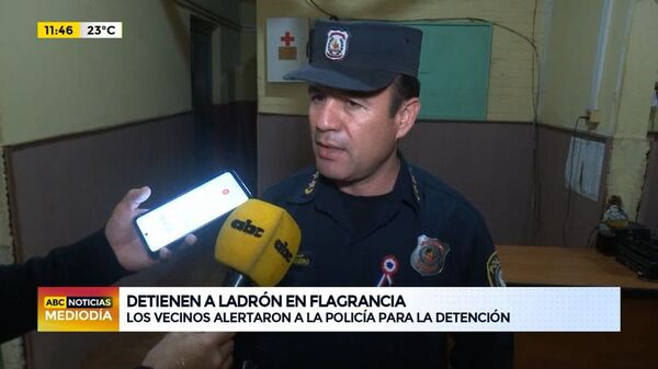 Mariano Roque Alonso: Detienen a presunto ladrón en flagrancia - ABC Noticias - ABC Color
