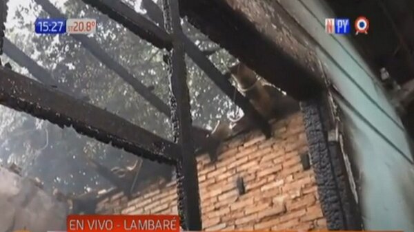 Familia lo pierde todo tras incendio en Lambaré - PARAGUAYPE.COM
