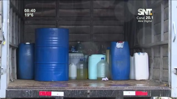 Confiscan mil litros de combustible de contrabando - SNT