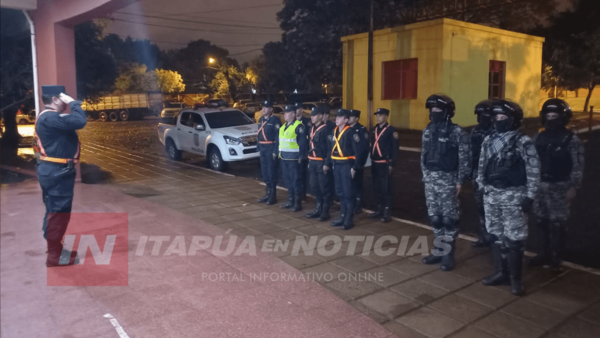 INTENSAS TAREAS PREVENTIVAS DE PARTE DE LA POLICÍA NACIONAL EN ITAPÚA