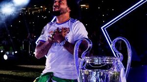 Fin de fiesta en el Santiago Bernabéu con la despedida de Marcelo