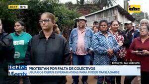 Protesta por falta de colectivos en Reducto San Lorenzo - Periodísticamente - ABC Color