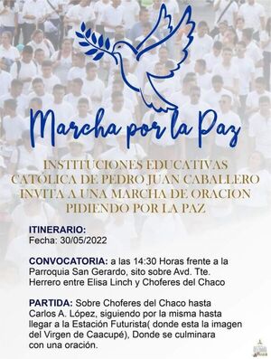 Instituciones educativas católicas organizan marcha por la paz - Radio Imperio