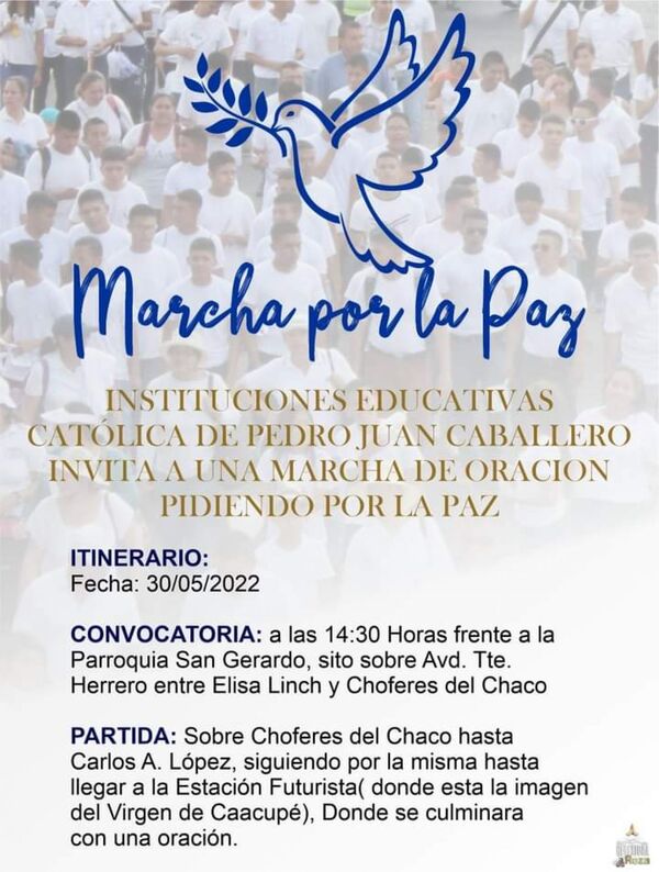 Instituciones educativas católicas organizan marcha por la paz - Radio Imperio