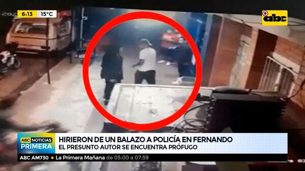 Hirieron de un balazo a policía en Fernando - ABC Noticias - ABC Color