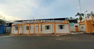 La Nación / Hospital Acosta Ñu recibió 50 niños pacientes en un solo día por cuadros respiratorios