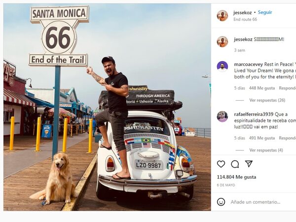 Redes de luto por trágica muerte de influencer brasileño que viajaba con su perro - Mundo - ABC Color