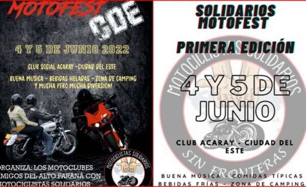 Organizan motofest solidario para este fin de semana en el Club Acaray
