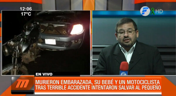 Embarazada, su bebé y su esposo fallecieron en accidente de tránsito | Telefuturo