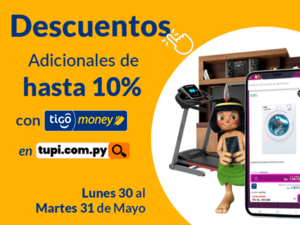 Diario HOY | Descuentos imperdibles en la tienda online de Tupi a través de Tigo Money