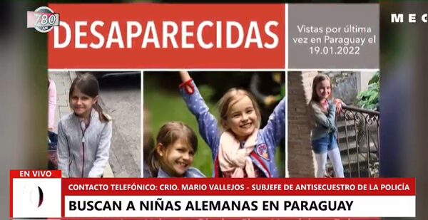 Niñas alemanas traídas al país siguen con paradero desconocido - Megacadena — Últimas Noticias de Paraguay