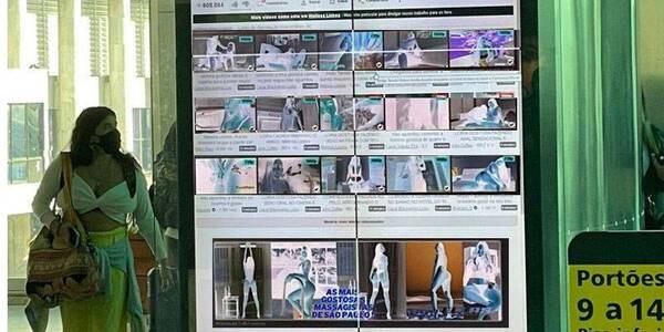 Crónica / ¡Aeropuerto caliente!: en pantallas de información le bajaron porno