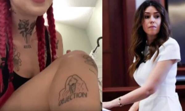 Crónica / [VIDEO] Abogada de Johnny Deep ya es tendencia por ser ¡tatuaje!