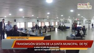 Altos jefes policiales de Amambay participaron de la sesión en la Junta Municipal de PJC - Radio Imperio