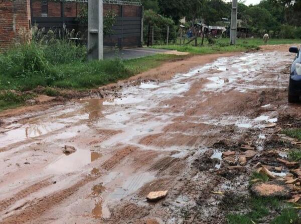 Calle intransitable en Yka'á •