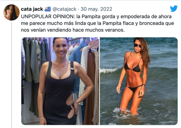 Una usuaria llama a Pampita «gorda» y la tunden en redes - SNT