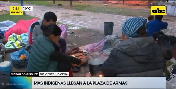 Indígenas vuelven a acampar en Asunción y solicitan asistencia médica para niños - Nacionales - ABC Color