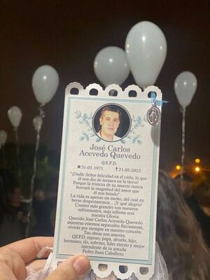 Culminó Novenario en memoria de José Carlos Acevedo
