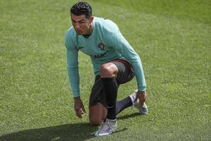 Ronaldo distendido en último entrenamiento de Portugal - El Independiente