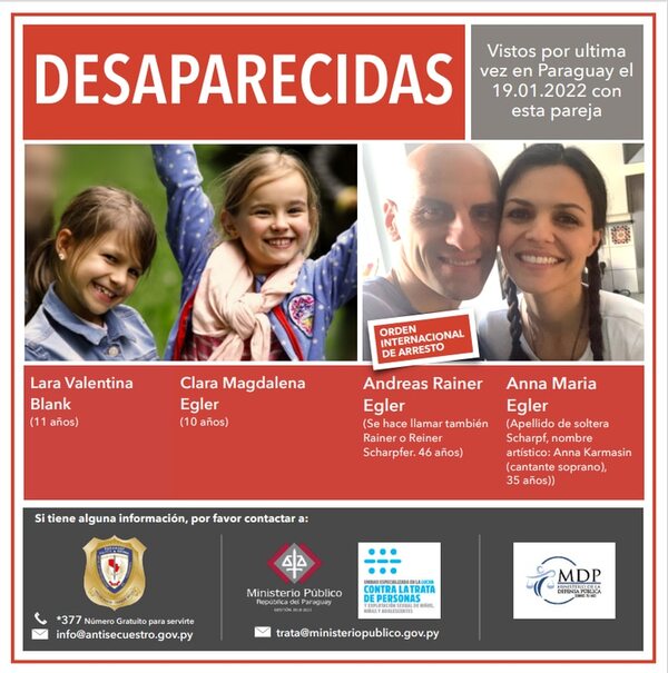 Declara detenido en caso de las niñas alemanas desaparecidas - Nacionales - ABC Color