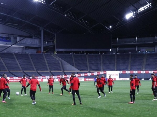 La Albirroja cerró preparativos en el Sapporo Dome Stadium - APF