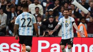 Lautaro y Di María dan ventaja 0-2 a Argentina al descanso