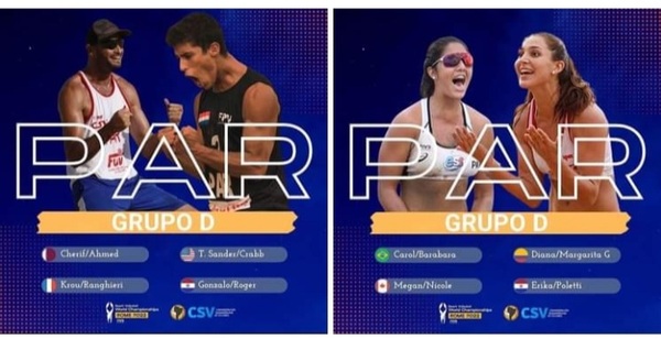 Mundial de Vóley de Playa Roma 2022: Paraguay ya conoce a sus rivales - ADN Digital