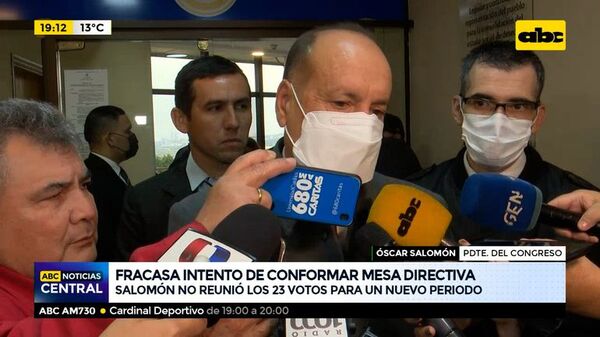 Fracasa intento de conformar mesa directiva - ABC Noticias - ABC Color