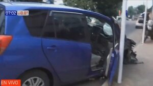 Accidente de vehicular deja dos heridos | Noticias Paraguay