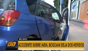 Accidente sobre Boggiani deja un herido