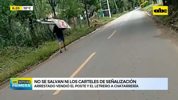 No se salvan ni los carteles de señalización - ABC Noticias - ABC Color