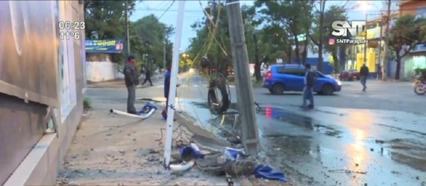 Accidente sobre la avenida Boggiani - SNT