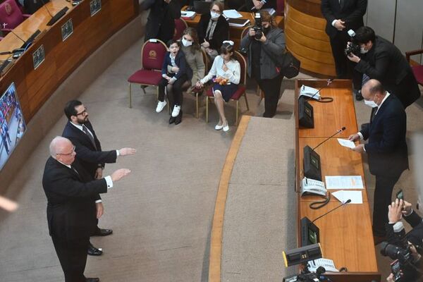 TSJE: Bogarín y Rossel concretaron juramento ante el Congreso Nacional - Nacionales - ABC Color