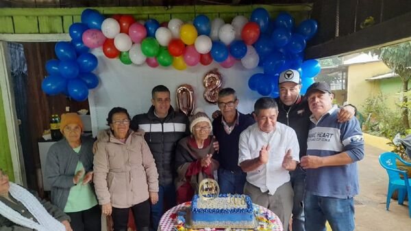 Cumplió 108 años y brindó con ceecita
