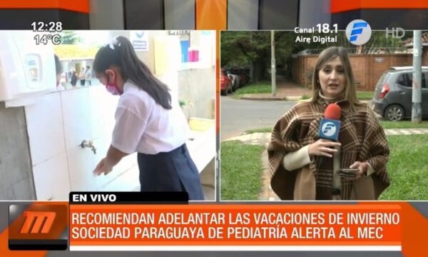 Médicos recomiendan adelantar vacaciones de invierno en las escuelas - PARAGUAYPE.COM