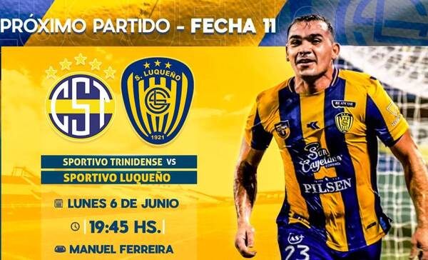 Partidazo: Trinidense – Luqueño, en el estadio de Olimpia •
