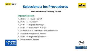 ¿Cómo seleccionar a los proveedores para los negocios? - Factor Clave - ABC Color